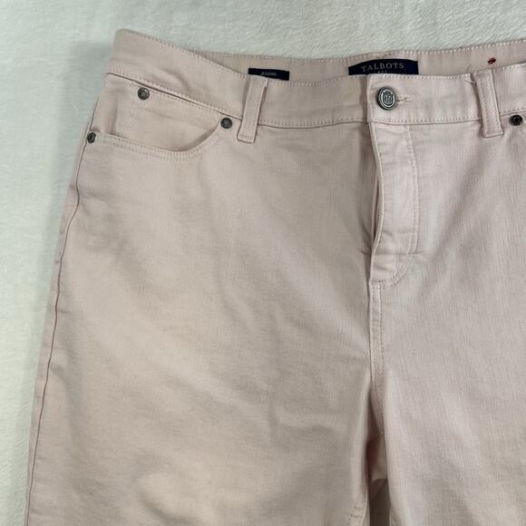 Talbots Plus 16P Petite Jeans Simply Flattering 5 Pocket Jegging High Rise Pink - Picture 5 of 16
